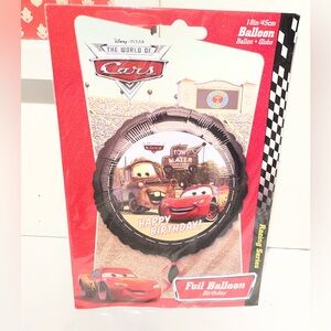 18" CARS Tow Mater & Lightening McQueen Foil Balloon NEW